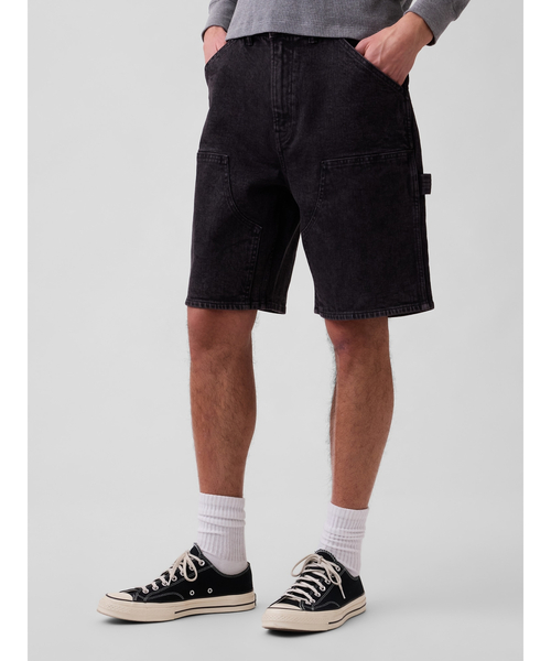 GAP（ギャップ）の「9インチ デニム カーペンター ショートパンツ ブラック（デニムパンツ・メンズ・ブラック・30W/32W/28W/34W/36W）」の4枚目の写真