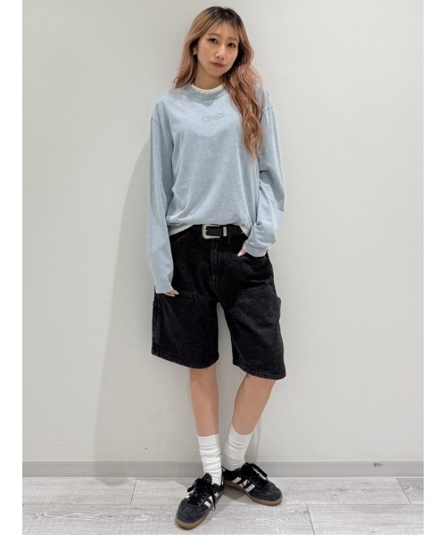 GAP（ギャップ）の「9インチ デニム カーペンター ショートパンツ ブラック（デニムパンツ・メンズ・ブラック・30W/32W/28W/34W/36W）」の6枚目の写真