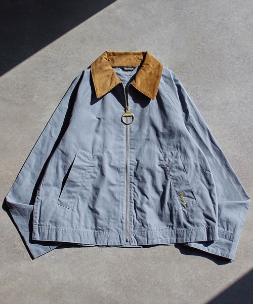 Barbour(バブアー)の「(BARBOUR)CALTIN CASUAL JACKET(ブルゾン・レディース・ブルー/ベージュ・S)」の2枚目の写真