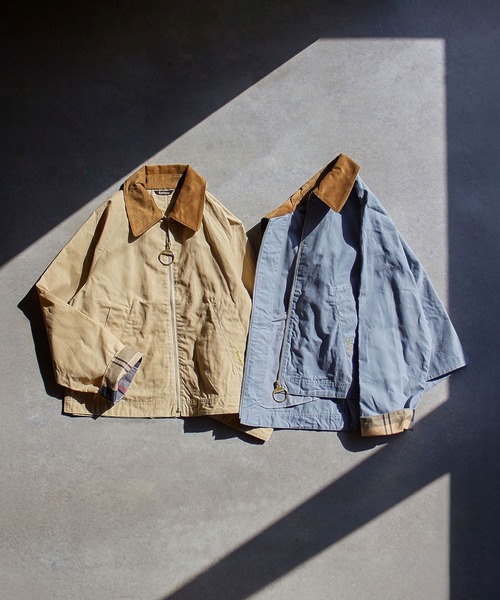 Barbour(バブアー)の「(BARBOUR)CALTIN CASUAL JACKET(ブルゾン・レディース・ブルー/ベージュ・S)」の3枚目の写真