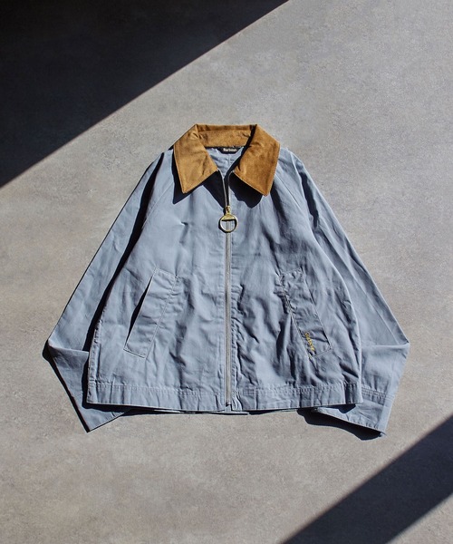 Barbour(バブアー)の「(BARBOUR)CALTIN CASUAL JACKET(ブルゾン・レディース・ブルー/ベージュ・S)」の4枚目の写真
