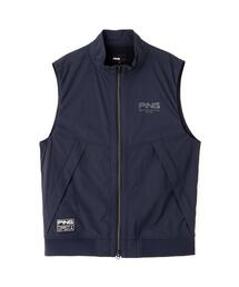 PING（ピン）の「【PING APPAREL】ストレッチリップストップ高機能フルジップベスト ＜GOLD＞ (MENS)（ベスト）」