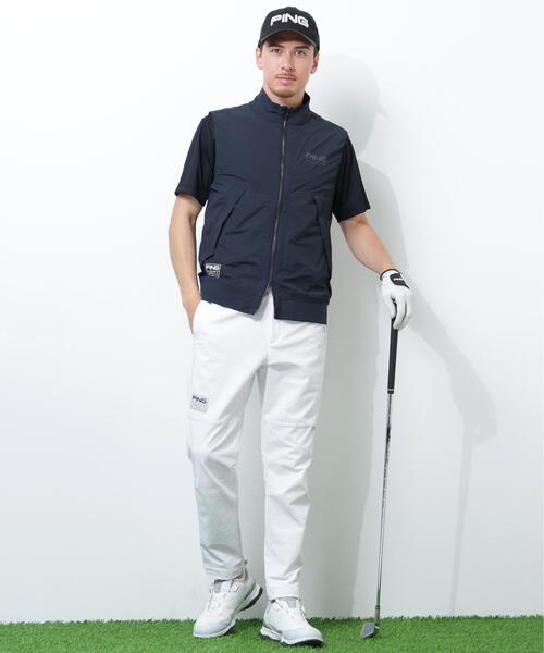 PING(ピン)の「【PING APPAREL】ストレッチリップストップ高機能フルジップベスト <GOLD> (MENS)(ベスト・メンズ・ブラック/グレー/ホワイト・M/LL1/S/LL/L)」の11枚目の写真