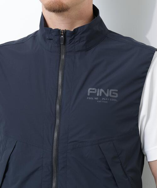 PING(ピン)の「【PING APPAREL】ストレッチリップストップ高機能フルジップベスト <GOLD> (MENS)(ベスト・メンズ・ブラック/グレー/ホワイト・M/LL1/S/LL/L)」の16枚目の写真