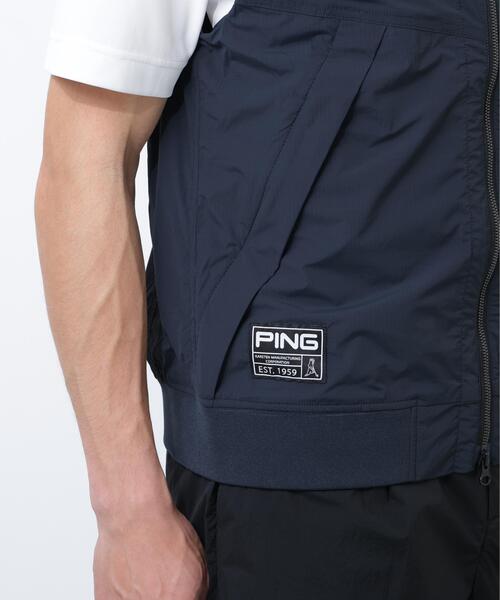 PING(ピン)の「【PING APPAREL】ストレッチリップストップ高機能フルジップベスト <GOLD> (MENS)(ベスト・メンズ・ブラック/グレー/ホワイト・M/LL1/S/LL/L)」の17枚目の写真