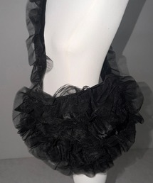【 ２color 】チュールフリルショルダーボディバッグ／ tulle frill shoulder body bag