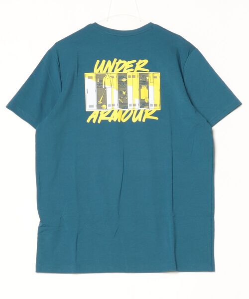 UNDER ARMOUR（アンダーアーマー）の「【別注】アンダーアーマー  UAパフォーマンスコットン ロッカー グラフィック ショートスリーブ Tシャツ 限定コラボ（Tシャツ/カットソー・メンズ・グリーン/ホワイト/ネイビー/ダークグレー・S/M/L/LL/3L）」の7枚目の写真