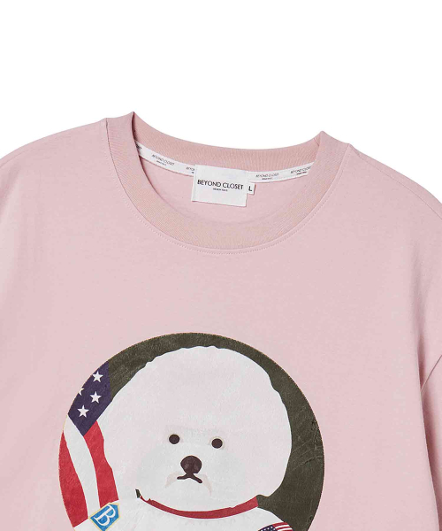 Beyond Closet(-)の「ILPニューアポロパッチドッグ半袖Tシャツピンク(Tシャツ/カットソー・メンズ・その他・LARGE/SMALL)」の5枚目の写真
