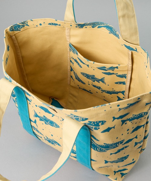 PENDLETON(ペンドルトン)の「【 PENDLETON / ペンドルトン 】SALMON CANVAS LARGE TOTE / サーモンキャンバスラージトート(トートバッグ・レディース・ブラック/ブルー・FREE)」の8枚目の写真