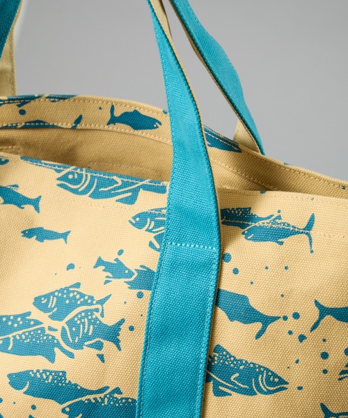 PENDLETON(ペンドルトン)の「【 PENDLETON / ペンドルトン 】SALMON CANVAS LARGE TOTE / サーモンキャンバスラージトート(トートバッグ・レディース・ブラック/ブルー・FREE)」の7枚目の写真