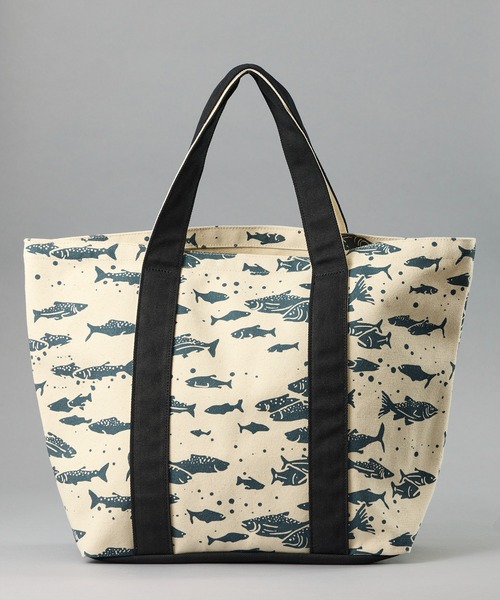 PENDLETON(ペンドルトン)の「【 PENDLETON / ペンドルトン 】SALMON CANVAS LARGE TOTE / サーモンキャンバスラージトート(トートバッグ・レディース・ブラック/ブルー・FREE)」の5枚目の写真