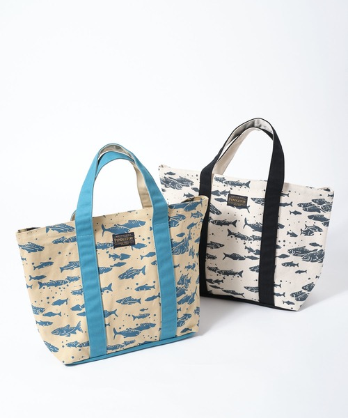 PENDLETON（ペンドルトン）の「【 PENDLETON / ペンドルトン 】SALMON CANVAS LARGE TOTE / サーモンキャンバスラージトート（トートバッグ・レディース・ブラック/ブルー・FREE）」の11枚目の写真