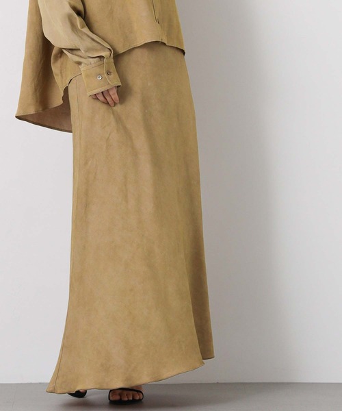 Gready Brilliant（グレディブリリアン）の「顔料染めバイアスフレアスカート（スカート・レディース・キャメル/カーキ・38）」の20枚目の写真
