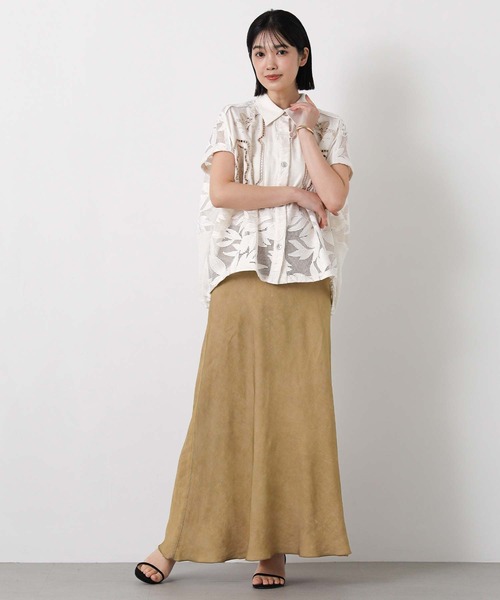 Gready Brilliant（グレディブリリアン）の「顔料染めバイアスフレアスカート（スカート・レディース・キャメル/カーキ・38）」の21枚目の写真