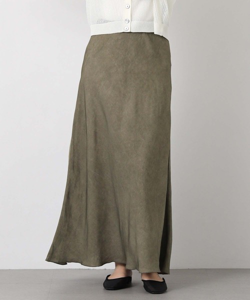 Gready Brilliant（グレディブリリアン）の「顔料染めバイアスフレアスカート（スカート・レディース・キャメル/カーキ・38）」の10枚目の写真