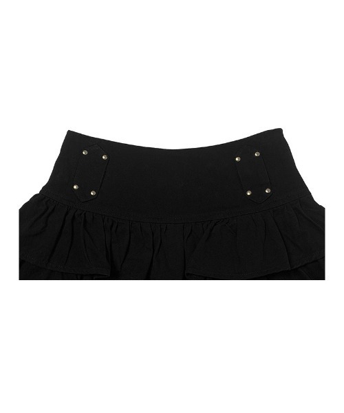 anyonemore(エニワンモア)の「ティアードフリルミニスカート+ベルトセット(スカート・レディース・ブラック・LARGE/MEDIUM/SMALL)」の21枚目の写真