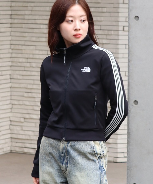 S 女性 トラックジャケット ノースフェイス 黒 000000030587-09.jpg?size=l&w= ジム ヨガ 刺繍ロゴ ジャージ ウォーキング・ランニングウェア