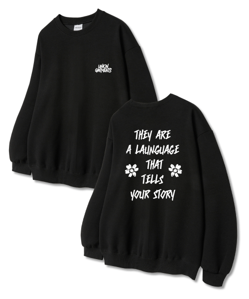 Union Garments(ユニオンガーメンツ)の「ジャストユニオン 裏毛 スウェットシャツ ブラック(スウェット・レディース・その他・L/XL/XXL)」の1枚目の写真