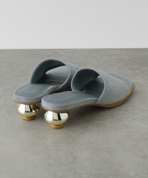 GALLEST（ギャレスト）の「【LE VERNIS】Metal heel sandals（サンダル・レディース・ライトブルー/ブラック・35/45）」の6枚目の写真