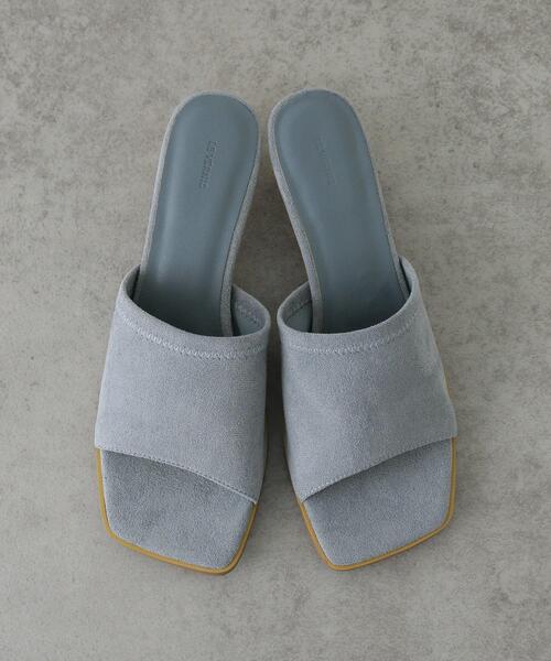 GALLEST（ギャレスト）の「【LE VERNIS】Metal heel sandals（サンダル・レディース・ライトブルー/ブラック・35/45）」の7枚目の写真