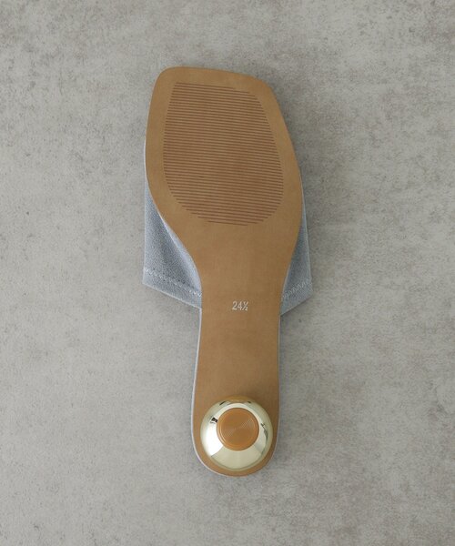 GALLEST（ギャレスト）の「【LE VERNIS】Metal heel sandals（サンダル・レディース・ライトブルー/ブラック・35/45）」の8枚目の写真