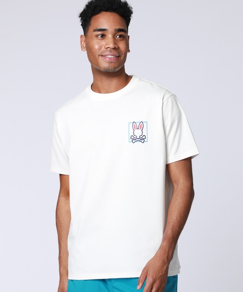 Psycho Bunny(サイコバニー)の「クールマックス バックプリントTシャツ(Tシャツ/カットソー・メンズ・ホワイト/ブラック・MEDIUM/LARGE/X-LARGE/SMALL)」の2枚目の写真