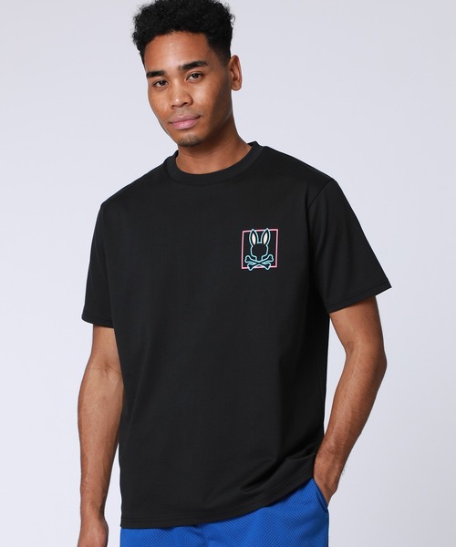 Psycho Bunny(サイコバニー)の「クールマックス バックプリントTシャツ(Tシャツ/カットソー・メンズ・ホワイト/ブラック・MEDIUM/LARGE/X-LARGE/SMALL)」の1枚目の写真