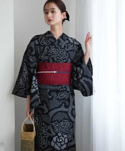 有松絞り浴衣3点セット utatane 夜花（浴衣）｜utatane（ウタタネ）の