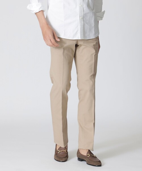 Paul Stuart(ポールスチュアート)の「【WEB・一部店舗限定】「Adjustable Fit」&「Keep Pressed」 コットンツイル ドレスチノパンツ(スラックス・メンズ・ネイビー/ベージュ系その他・46/50/48/52/54)」の2枚目の写真