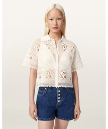 KYRA CROCHET CROPPED POLO | KYRA クロシェ クロップド ポロ