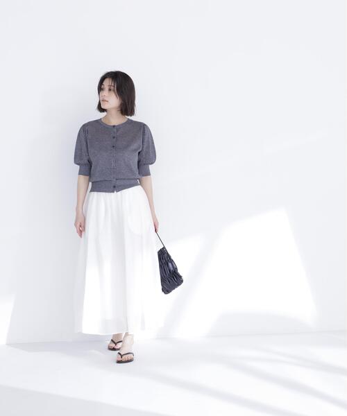 NATURAL BEAUTY BASIC(ナチュラルビューティーベーシック)の「サマーフレアスカート(スカート・レディース・イエロー/ブラック/オフホワイト・フリ-)」の21枚目の写真