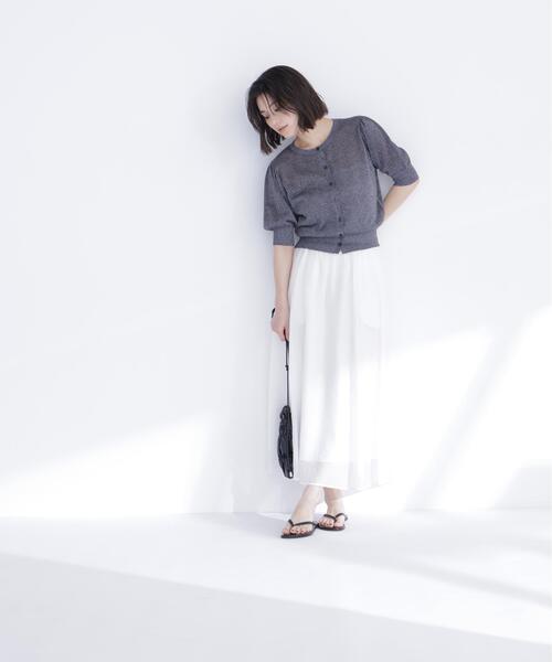 NATURAL BEAUTY BASIC(ナチュラルビューティーベーシック)の「サマーフレアスカート(スカート・レディース・イエロー/ブラック/オフホワイト・フリ-)」の22枚目の写真