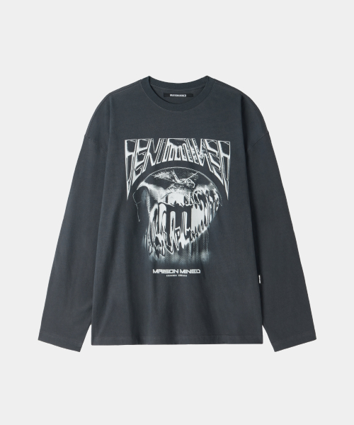 MAISON MINED(メゾンミネド)の「STICKY LONG SLEEVE CHARCOAL(Tシャツ/カットソー・メンズ・その他・SMALL/MEDIUM/LARGE)」の11枚目の写真