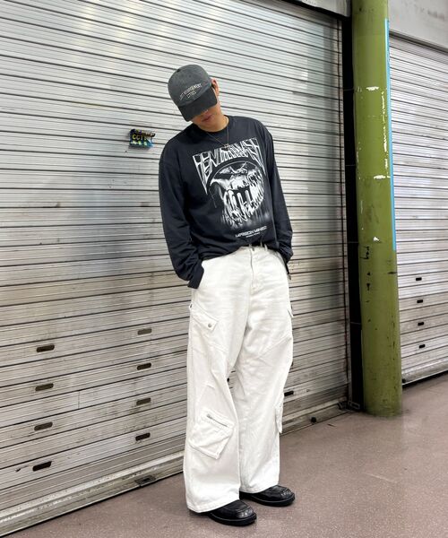 MAISON MINED(メゾンミネド)の「STICKY LONG SLEEVE CHARCOAL(Tシャツ/カットソー・メンズ・その他・SMALL/MEDIUM/LARGE)」の2枚目の写真