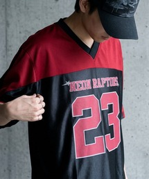 メッシュ 切替 グロッシー ナンバリング ゲームシャツ