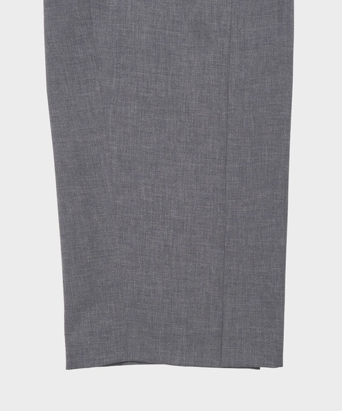 CITY TOKYO（シティトウキョウ）の「【CITY TOKYO/シティートウキョウ】Belt Tuck Pants/ベルトタックパンツ/ワイドパンツ（スラックス・レディース・グレー/ネイビー・1/2）」の8枚目の写真