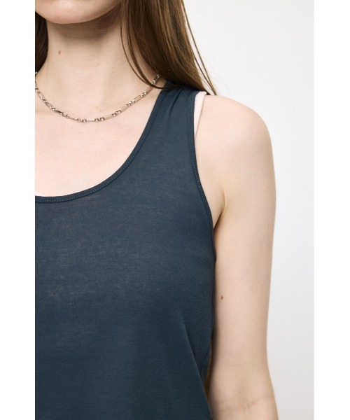 MOUSSY(マウジー)の「LAYER タンクトップ(タンクトップ・レディース・チャコールグレー/オフホワイト/ライトブラック・FREE)」の12枚目の写真