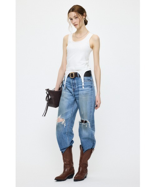 MOUSSY(マウジー)の「LAYER タンクトップ(タンクトップ・レディース・チャコールグレー/オフホワイト/ライトブラック・FREE)」の19枚目の写真