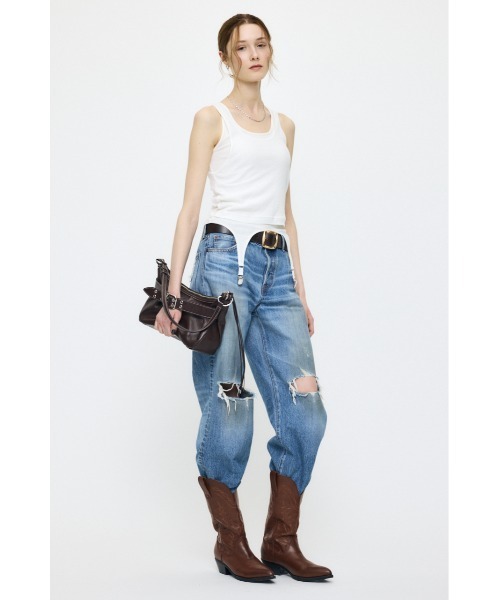 MOUSSY(マウジー)の「LAYER タンクトップ(タンクトップ・レディース・チャコールグレー/オフホワイト/ライトブラック・FREE)」の20枚目の写真
