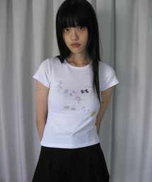 パッチパレードTシャツ(ホワイト)