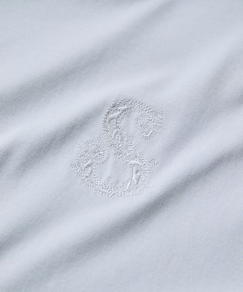 VIS（ビス）の「ボクシークロップド刺繍Tシャツ（Tシャツ/カットソー・レディース・ブルー/チャコールグレー/ホワイト・FREE）」の5枚目の写真
