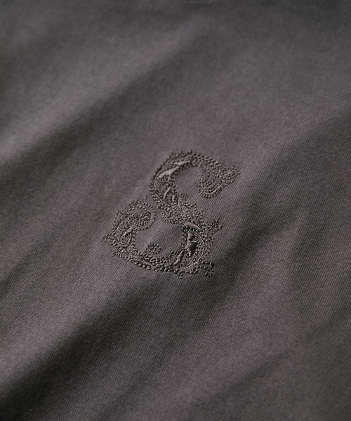 VIS（ビス）の「ボクシークロップド刺繍Tシャツ（Tシャツ/カットソー・レディース・ブルー/チャコールグレー/ホワイト・FREE）」の6枚目の写真