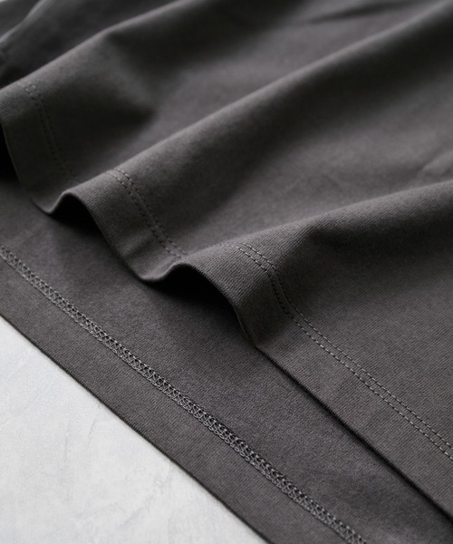 VIS（ビス）の「ボクシークロップド刺繍Tシャツ（Tシャツ/カットソー・レディース・ブルー/チャコールグレー/ホワイト・FREE）」の8枚目の写真