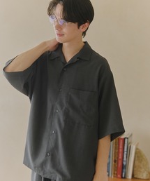 【MAISON CLUB】DRY TOUCH Open Collar Shirt / リネンライクドライタッチオープンカラーシャツ
