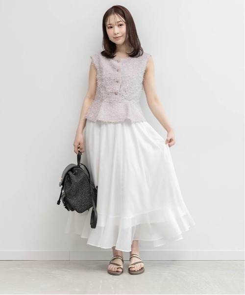 RANDA(ランダ)の「フラップデザインリュックバッグ(バックパック/リュック・レディース・アイボリー/ブラック/ピンク・FREE)」の9枚目の写真