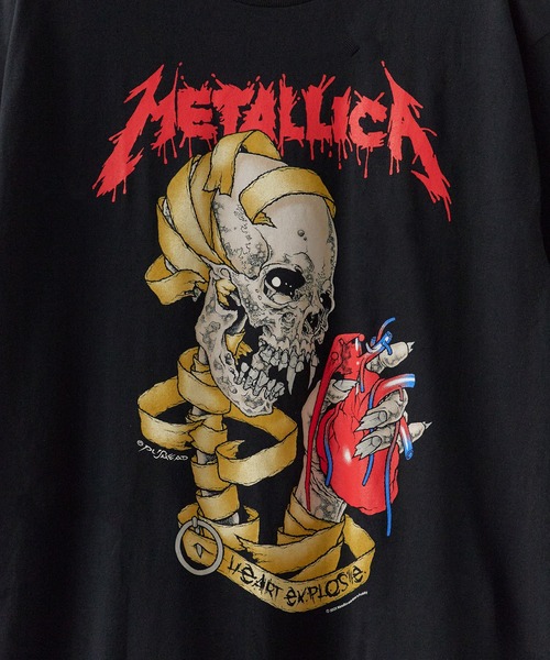 METALLICA(メタリカ)の「METALLICA (メタリカ) HEART EXPLOSIVE / ROCMTLTSBMOP クルーネック Tシャツ バンドT メンズ 秋 秋服 2026年秋冬(Tシャツ/カットソー・メンズ・ブラック系その他/ブラック系その他2・S/M/L/XL)」の6枚目の写真