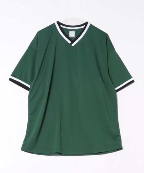TONE SELECT WEAR（トーンセレクトウェア）の「United Athle Sports ユナイテッドアスレスポーツ 4.1オンス ドライアスレチック ルーズフィット ラインリブ Tシャツ (5927-01)(592701)（Tシャツ/カットソー・メンズ・ブラック/ホワイト/レッド/コバルトブルー/グリーン系その他・X-LARGE/LARGE/MEDIUM）」の4枚目の写真