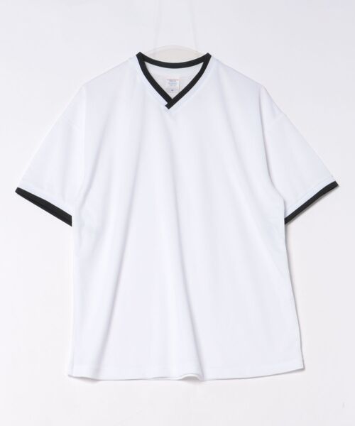 TONE SELECT WEAR（トーンセレクトウェア）の「United Athle Sports ユナイテッドアスレスポーツ 4.1オンス ドライアスレチック ルーズフィット ラインリブ Tシャツ (5927-01)(592701)（Tシャツ/カットソー・メンズ・ブラック/ホワイト/レッド/コバルトブルー/グリーン系その他・X-LARGE/LARGE/MEDIUM）」の2枚目の写真