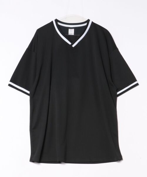 TONE SELECT WEAR（トーンセレクトウェア）の「United Athle Sports ユナイテッドアスレスポーツ 4.1オンス ドライアスレチック ルーズフィット ラインリブ Tシャツ (5927-01)(592701)（Tシャツ/カットソー・メンズ・ブラック/ホワイト/レッド/コバルトブルー/グリーン系その他・X-LARGE/LARGE/MEDIUM）」の3枚目の写真