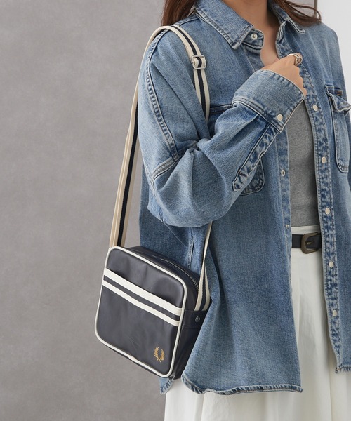 FRED PERRY（フレッドペリー）の「【FRED PERRY】CLASSIC MINI SHOUDLER BAG L2168（ショルダーバッグ・メンズ・ネイビー/ブラック・FREE）」の16枚目の写真